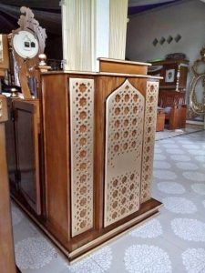 Mimbar Masjid Minimalis Jati Jepara