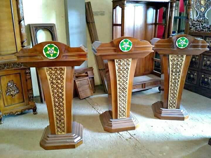 Podium Mimbar Jati Minimalis Podium Mimbar Jati Minimalis