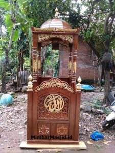 Mimbar Masjid Kayu Jati Ukir Jepara
