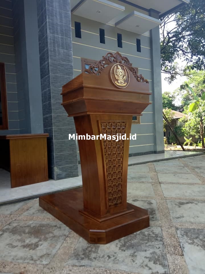 Harga Podium Mimbar Masjid Kayu Jati Jepara