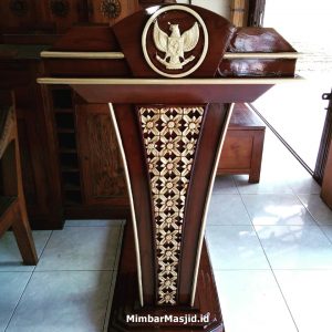 Jual Mimbar Podium Minimalis Jati